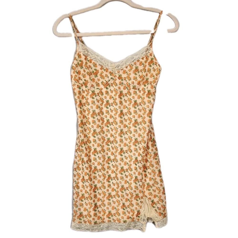 Princess Polly Women Floral Mini Slip Sun Dress Tank Lace Babydoll STRETCHY LG